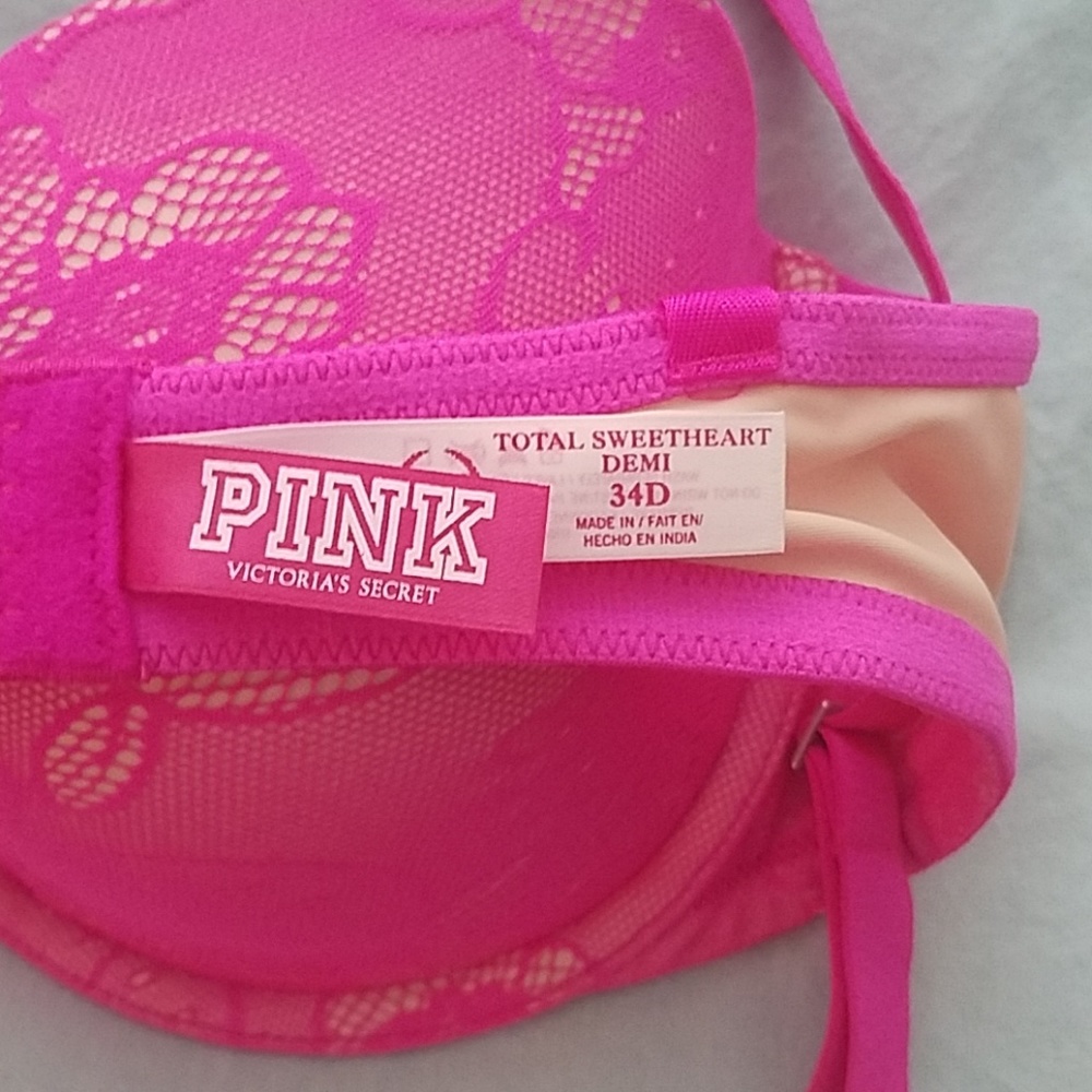 Victoria Secret Pink Total Sweetheart Demi Bra - Picture 5 of 6